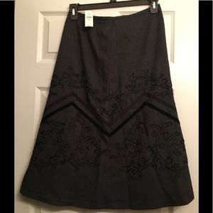 Ann Taylor Loft grey skirt